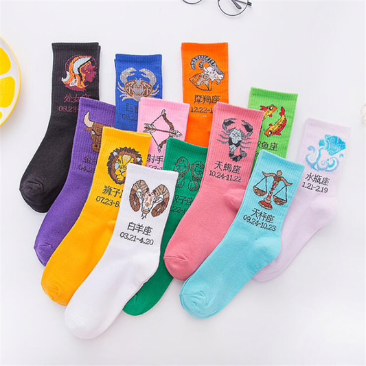 Hanzi Zodiac Socks (12 Designs) - Ice Cream Cake