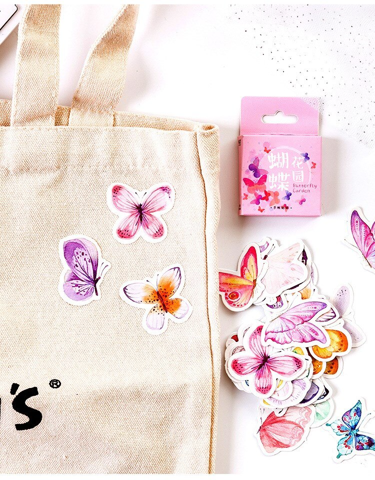 Pastel Butterfly Sticker Pack (45pcs)