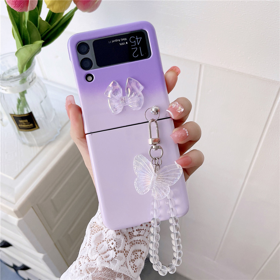 Bow and Butterfly Galaxy Z Flip Phone Case (6 Colours)