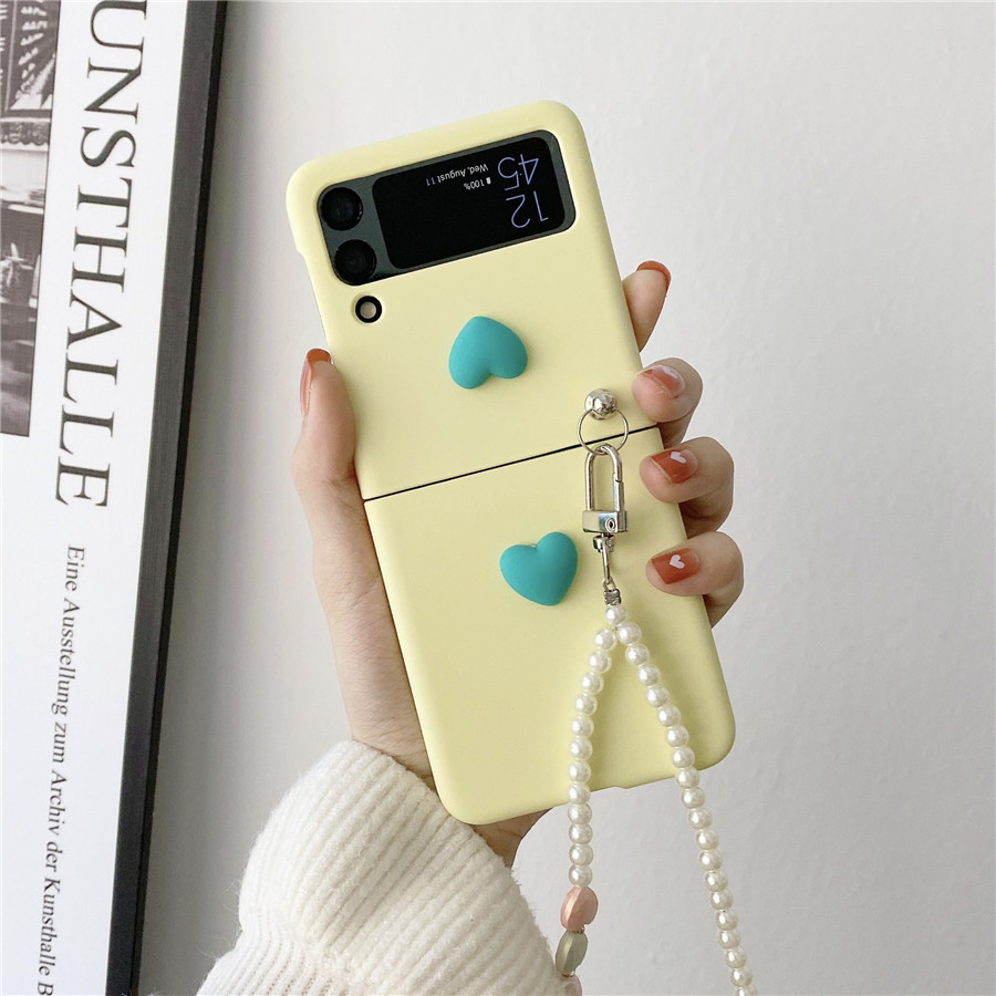 Pastel Heart Galaxy Z Flip Phone Case (6 Colours)