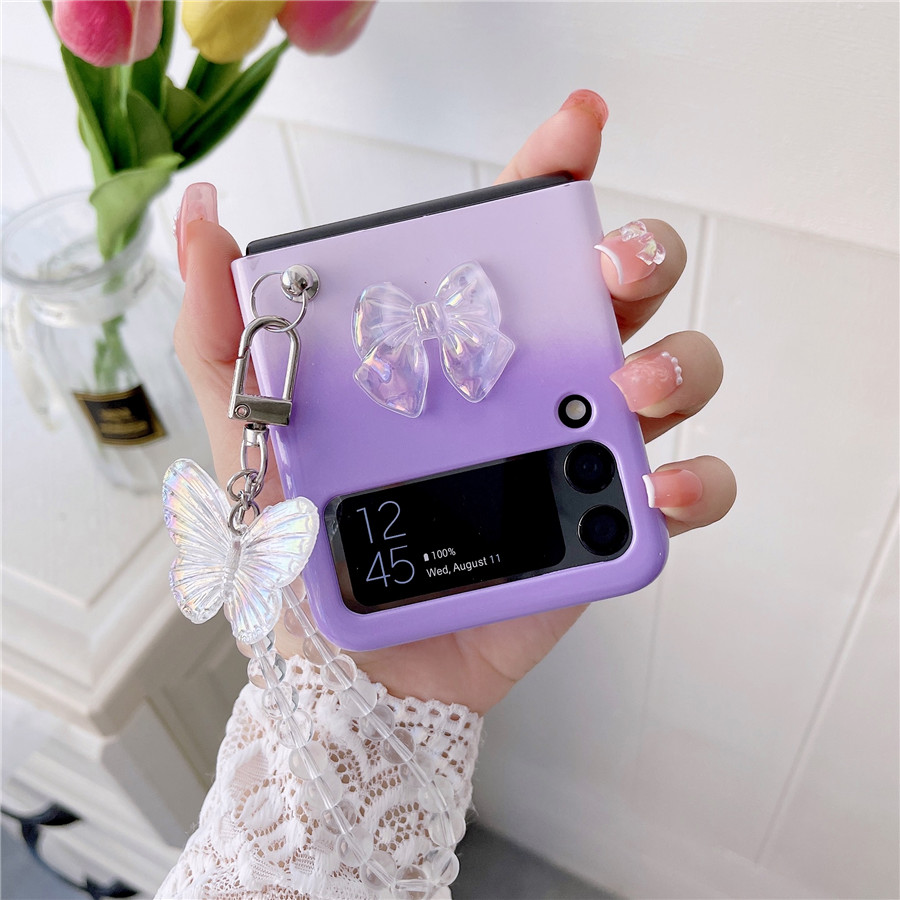 Bow and Butterfly Galaxy Z Flip Phone Case (6 Colours)