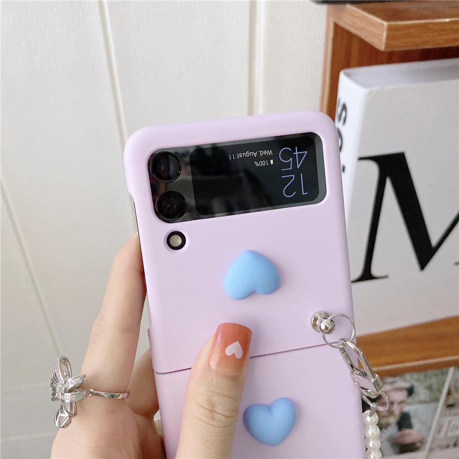 Pastel Heart Galaxy Z Flip Phone Case (6 Colours)