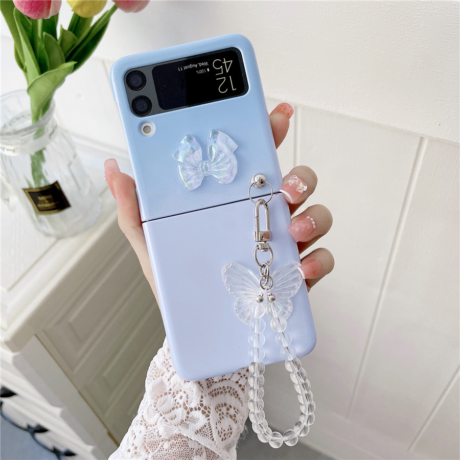 Bow and Butterfly Galaxy Z Flip Phone Case (6 Colours)