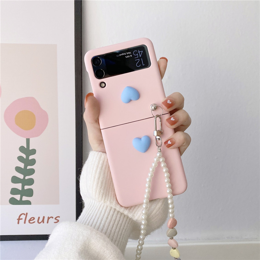 Pastel Heart Galaxy Z Flip Phone Case (6 Colours)