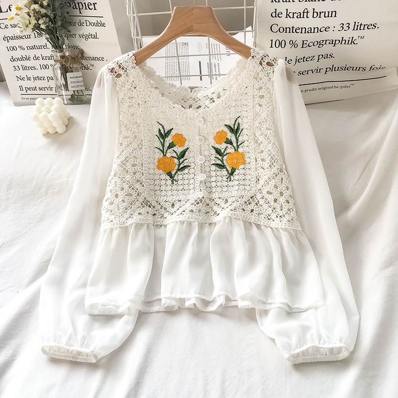 Floral Embroidery Peasant Blouse (2 Colours) – Ice Cream Cake