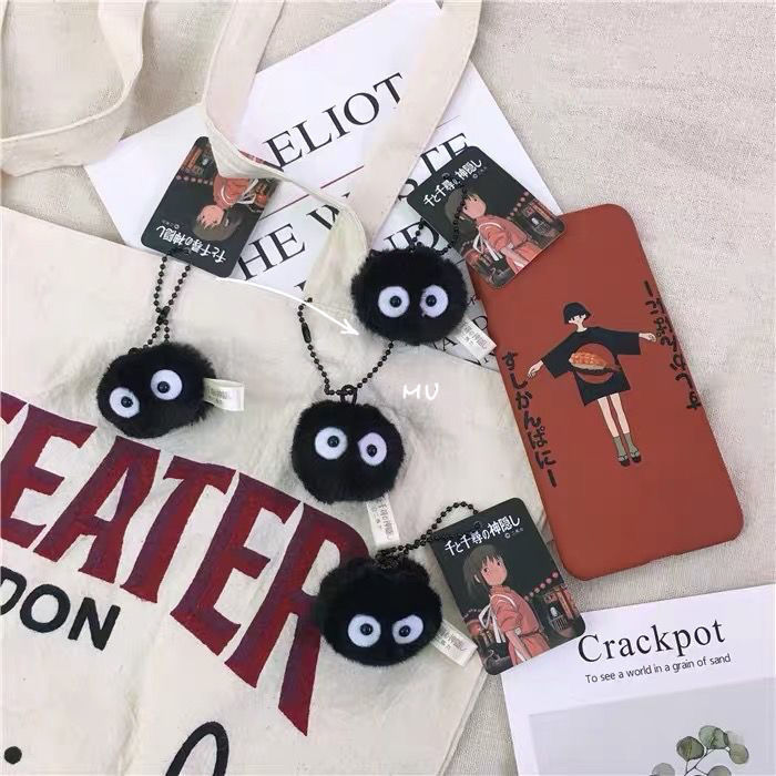 Ghibli Soot Sprite Plush Keychain