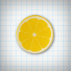 Acrylic Lemon Brooch - Ice Cream Cake