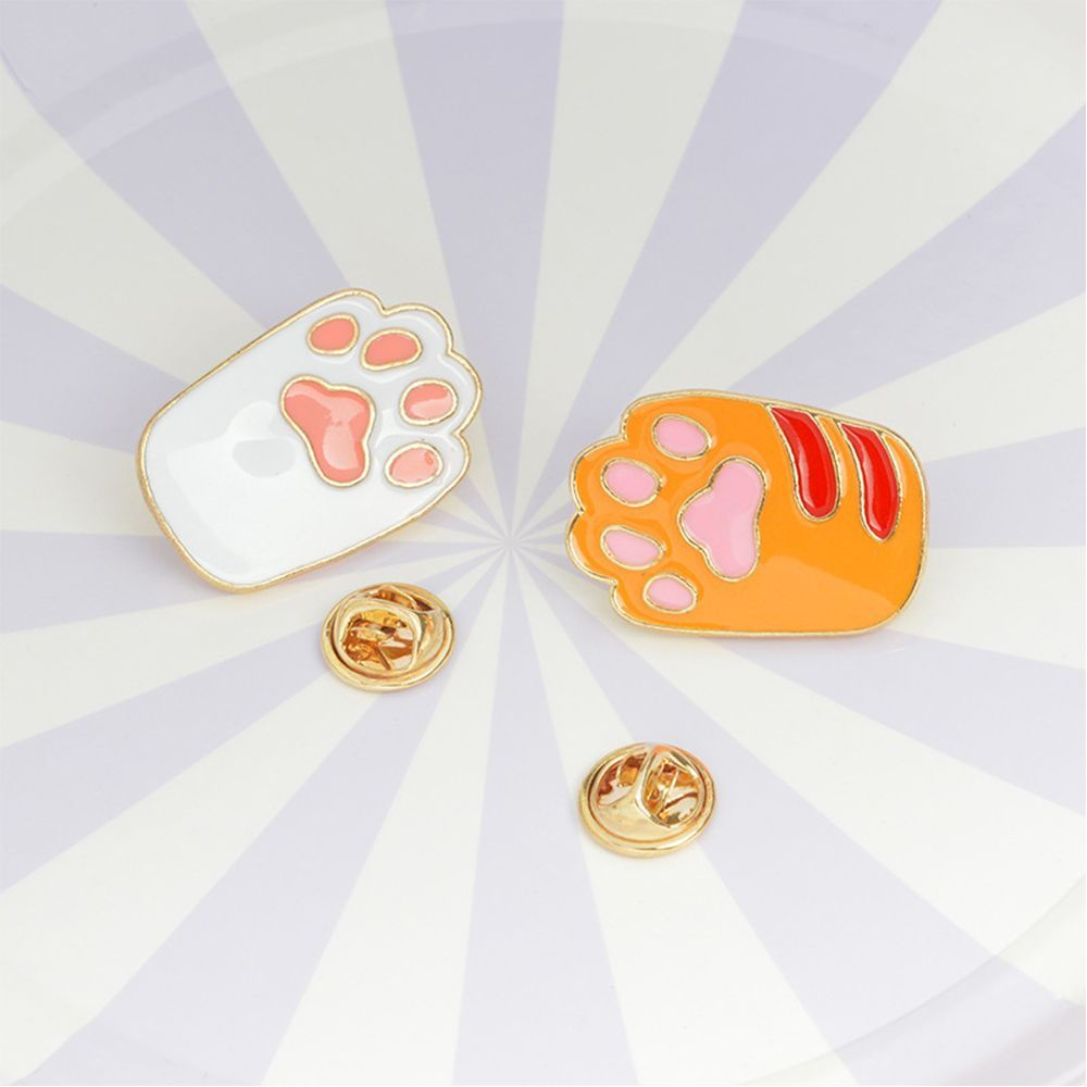 Cat Paw Enamel Pin (2 Designs) - Ice Cream Cake